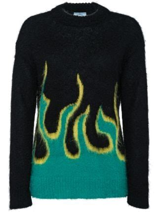 prada flame sweater|Prada sweater women.